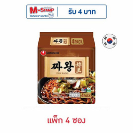 นงชิม จาวัง รสซอสถั่วดำ 134 กรัม (แพ็ก 4 ซอง) - นงชิม, บะหมี่กึ่งสำเร็จรูป