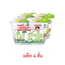 โยเกิร์ตไม่มีไขมัน รสผลไม้รวมผสมธัญพืช (ตราเมจิ) 135 กรัม แพ็ก 4 - เมจิ, นมสดพาสเจอร์ไรส์