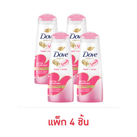 โดฟ แชมพู ดีท็อกซ์ นอริชเม้นท์ (สีชมพู) 140 มล. (แพ็ก 4 ชิ้น) - Dove, แชมพูและครีมนวดผม