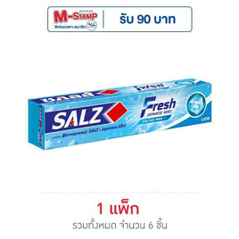 ซอลส์ ยาสีฟัน เฟรซ แจเปนนิส มินต์ 140 กรัม (แพ็ก 6 ชิ้น) - SALZ, ความงามและของใช้ส่วนตัว