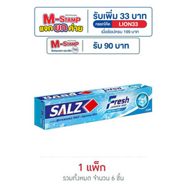 ซอลส์ ยาสีฟัน เฟรซ แจเปนนิส มินต์ 140 กรัม (แพ็ก 6 ชิ้น) - SALZ, ยาสีฟัน