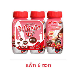 สก๊อตคิตซ์ซุปไก่ผสมนม กลิ่นสตรอเบอรี่ 140 มล. (แพ็ก 6 ขวด) - Scotch, สก๊อตคิตซ์ซุปไก่สกัดผสม