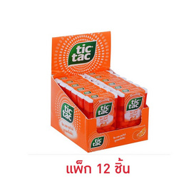 ทิคแทค ลูกอมกลิ่นส้ม 14.5 กรัม (แพ็ก 12 ชิ้น) - tictac, ลูกอม