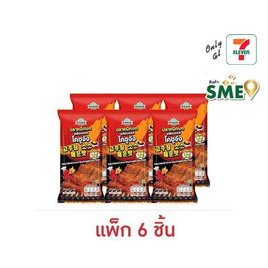 สแนคทาวน์ ปลาหมึกบดเคลือบซอสโคชูจัง สูตรเผ็ดมาก 14 กรัม (แพ็ก 6 ชิ้น) - สแนคทาวน์, ขนมขบเคี้ยว และช็อคโกแลต
