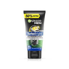 การ์นิเย่ เมน เทอร์โบไบร์ท แอนตี้-โพลูชั่น & สปอต เฟส วอช 150 มล. - Garnier, ทำความสะอาดผิวหน้า