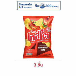 เทสโตแผ่นหยัก กลิ่นบาร์บีคิวแมกซ์ 150 กรัม - เทสโต, Berli Jucker Foods(BJC)