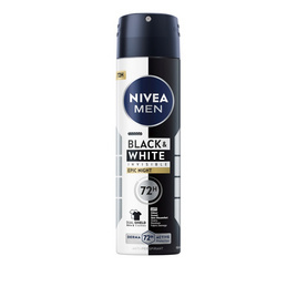 นีเวีย เมน สเปรย์ แบล็ค & ไวท์ อินวิซิเบิ้ล อีพิค ไนท์ 150 มล. - Nivea, ผลิตภัณฑ์ดูแลผิวกาย