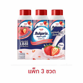 โยเกิร์ตพร้อมดื่มเมจิ บัลแกเรีย 150 มล. รสสตรอเบอร์รี พ.3 - เมจิบัลแกเรีย, นมยูเอชทีโยเกิร์ตพร้อมดื่ม