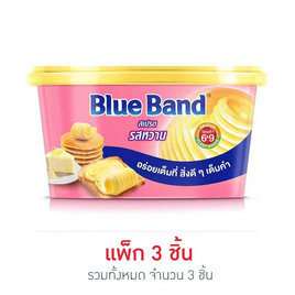 บลูแบนด์ มาร์การีนรสหวาน 150 กรัม (แพ็ก 3 ชิ้น) - บลูแบนด์, เนย/แยม