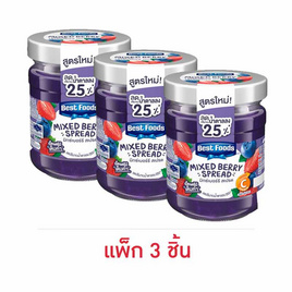 เบสท์ฟู้ดส์ แยมรสมิกซ์เบอร์รี 150 กรัม (แพ็ก 3 ชิ้น) - เบสท์ฟู้ดส์, เนย/แยม