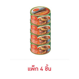 โรซ่า ปลาแมคเคอเรลทอดราดพริก 150 กรัม (แพ็ก 4 ชิ้น) - โรซ่า, น้ำพริก/พริกป่น/กระเทียม