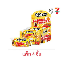 เพลย์มอร์ กัมมี่เบรคฟาสต์คละรส 150 กรัม (แพ็ก 4 ชิ้น) - เพลย์มอร์, เยลลี่/มาร์ชแมลโลว์