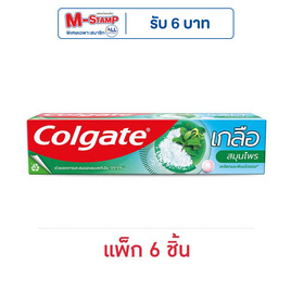 คอลเกต ยาสีฟัน เกลือสมุนไพร 150 กรัม (แพ็ก 6 ชิ้น) - Colgate, ลดอย่างแรง Colgate ลดอย่างแรงสูงสุด 40%  *สูตรขายดีอันดับ 1 โปรดีต่อใจ
