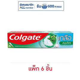 คอลเกต ยาสีฟัน เกลือสมุนไพร 150 กรัม (แพ็ก 6 ชิ้น) - Colgate, Colgate สูตรอันดับ 1 ลดอย่างแรงสูงสุด