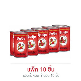 ปุ้มปุ้ย ปลาแมคเคอเรลในซอสมะเขือเทศเข้มข้น 155 กรัม (แพ็ก 10 ชิ้น) - ปุ้มปุ้ย, ปลากระป๋อง