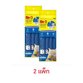 มีโอ ครีมมี่ ทรีต ไก่และตับผสมนมแพะ 15 ก. (1 แพ็ก 4 ชิ้น) - มีโอ, ซื้อสินค้ากลุ่มแมว รับฟรี กล่องลับเล็บ Halloween cat house (คละลาย)