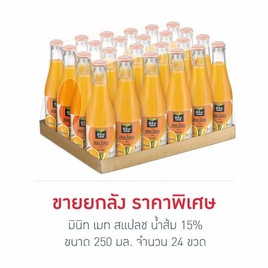 สแปลชน้ำรสส้ม15% 250 มล. (ยกลัง 24 ขวด) - Minute Maid, Minute Maid