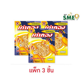 เต่าทอง ปลาหมึกเส้นปรุงรส 15 กรัม (แพ็ก 3 ชิ้น) - เต่าทอง, ขนมขบเคี้ยว และช็อคโกแลต