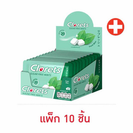 คลอเร็ท ลูกอมเฟรชมินต์ 15.4 กรัม (แพ็ก 10 ชิ้น) - คลอเร็ท, ลูกอม