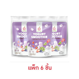ไบท์มี โยเกิร์ตสมูทตี้ ฟรีซดราย สูตรวิตามินซี 15 กรัม (แพ็ก 6 ชิ้น) - ไบท์มี, ผลไม้อบแห้ง