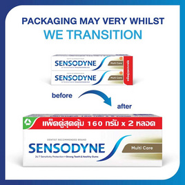 เซ็นโซดายน์ ยาสีฟัน มัลติแคร์ 160 กรัม (แพ็กคู่) - SENSODYNE, ความงามและของใช้ส่วนตัว