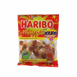 ฮาริโบ้แฮปปี้เยลลี่โคล่า ซาวร์ 160 กรัม - Haribo, Haribo