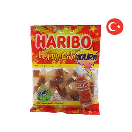 ฮาริโบ้แฮปปี้เยลลี่โคล่า ซาวร์ 160 กรัม - Haribo, ขนมขบเคี้ยว และช็อคโกแลต