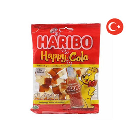 ฮาริโบ้แฮปปี้เยลลี่โคล่า 160 กรัม - Haribo, เยลลี่/มาร์ชแมลโลว์