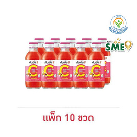 ดับเบิ้ลซี รสฟรุตพั้นช์ ผสมคอลลาเจน 160 มล. (แพ็ก 10 ขวด) - Double C, เครื่องดื่มวิตามิน