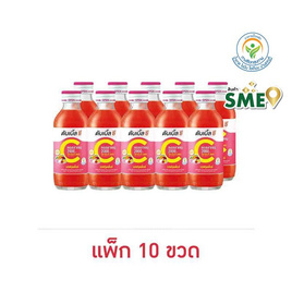 ดับเบิ้ลซี รสฟรุตพั้นช์ ผสมคอลลาเจน 160 มล. (แพ็ก 10 ขวด) - Double C, เครื่องดื่มวิตามิน