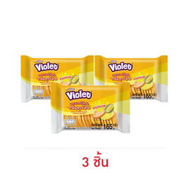 ไวโอเลต แครกเกอร์ไส้ครีมทุเรียน 165 กรัม - ไวโอเลต, ขนมปังกรอบ