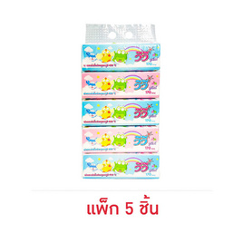 วีวี่ กระดาษเช็ดหน้า รุ่นจูเนียร์เรนโบว์ 170 แผ่น (1 แพ็ก 5 ห่อ) - Vivy, กระดาษเช็ดหน้าแบบกล่อง