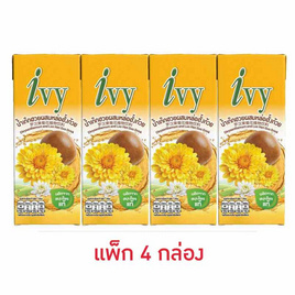 ไอวี่ น้ำเก๊กฮวยผสมหล่อฮั้งก้วย 170 มล. (แพ็ก 4 กล่อง) - Ivy