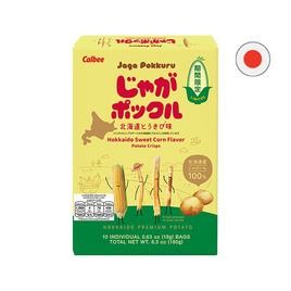 จากะป็อกคุรุ มันฝรั่งทอดกรอบ รสข้าวโพดฮอกไกโด 180 กรัม - Jaga Pokkuru, มันฝรั่ง