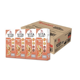 ไวตามิ้ลค์ ไวต้าพลัส สูตรเสริมวิตามิน ผสมอัลมอนด์โอ๊ต 180 มล. (ยกลัง 48 กล่อง) - Vitamilk, นมถั่วเหลือง