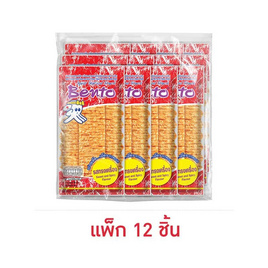 เบนโตะ ปลาหมึกอบ รสทรงเครื่อง 18 กรัม (แพ็ก 12 ชิ้น) - เบนโตะ