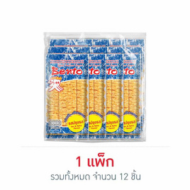 เบนโตะ ปลาหมึกอบ รสปรุงรส 18 กรัม (แพ็ก 12 ชิ้น) - เบนโตะ