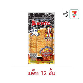เบนโตะ ปลาหมึกอบ รสเผ็ดร้อนจัดจ้าน 18 กรัม (แพ็ก 12 ชิ้น) - เบนโตะ, ปลาเส้น&ปลาหมึก