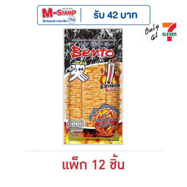 เบนโตะ ปลาหมึกอบ รสเผ็ดร้อนจัดจ้าน 18 กรัม (แพ็ก 12 ชิ้น) - เบนโตะ, ขนมขบเคี้ยว และช็อคโกแลต
