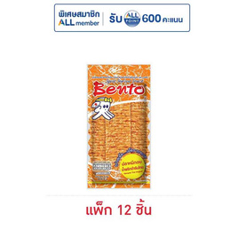 เบนโตะ ปลาหมึกอบ รสน้ำพริกตำรับไทย 18 กรัม (แพ็ก 12 ชิ้น) - เบนโตะ, ขนมขบเคี้ยว และช็อคโกแลต