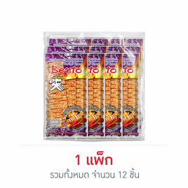เบนโตะ ปลาหมึกอบ รสซอสพริกคั่วหมึกย่าง 18 กรัม (แพ็ก 12 ชิ้น) - เบนโตะ, ปลาเส้น&ปลาหมึก