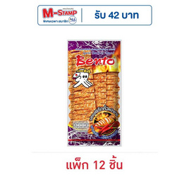 เบนโตะ ปลาหมึกอบรสซอสพริกคั่วหมึกย่าง 18 กรัม (แพ็ก 12 ชิ้น) - เบนโตะ, M-STAMP จัดหนัก