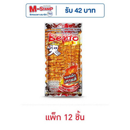 เบนโตะ ปลาหมึกอบรสซอสเผ็ดเกาหลี 18 กรัม (แพ็ก 12 ชิ้น) - เบนโตะ, M-STAMP จัดหนัก