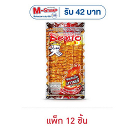 เบนโตะ ปลาหมึกอบรสซอสเผ็ดเกาหลี 18 กรัม (แพ็ก 12 ชิ้น) - เบนโตะ, เบนโตะ ปลาอบ
