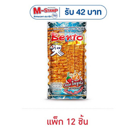 เบนโตะ ปลาหมึกอบรสซอสโคชูจัง 18 กรัม (แพ็ก 12 ชิ้น) - เบนโตะ, ปลาเส้น&ปลาหมึก