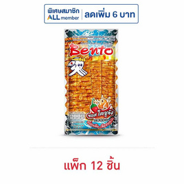 เบนโตะ ปลาหมึกอบรสซอสโคชูจัง 18 กรัม (แพ็ก 12 ชิ้น) - เบนโตะ, ปลาเส้น&ปลาหมึก