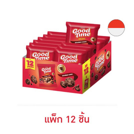 อาร์นอตส์ กู๊ดไทม์ มินิคุกกี้ดับเบิลช็อก ช็อกโกชิพ 18 กรัม (แพ็ก 12 ชิ้น) - กู๊ดไทม์, บิสกิต