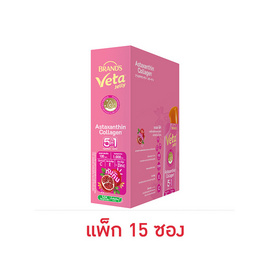 แบรนด์วีต้าเจลลี่ แอสตาแซนธิน ทับทิม 18ก. (แพ็ก 15 ขวด) - Brand's, เครื่องดื่มวิตามิน