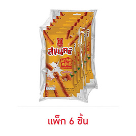 เจ้าสัว สแนคซ์พอร์คครั้นชี่ ผสมอัลมอนด์ 18 กรัม (แพ็ก 6 ชิ้น) - เจ้าสัว, หมูหยอง/หมูแผ่น