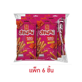 เจ้าสัวสแนคซ์ หมูแท่งกรอบรสล่าเถียว 18 กรัม (แพ็ก 6 ชิ้น) - เจ้าสัว, หมูแท่งกรอบเจ้าสัว